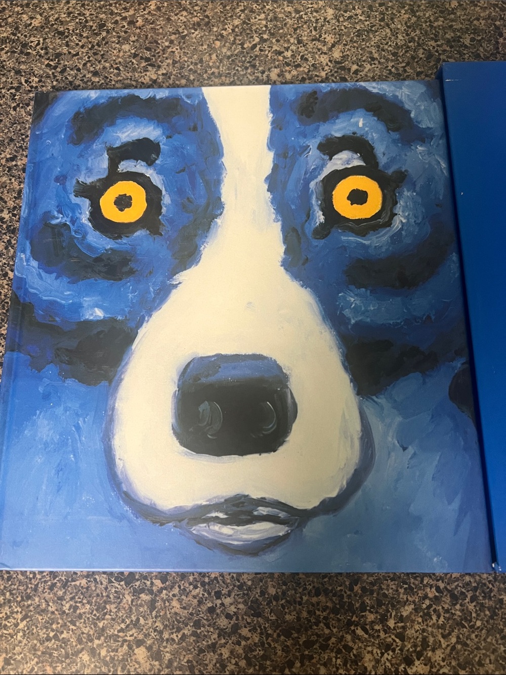 Blue Dog rare book signed by the author and illustrator with slipcover.